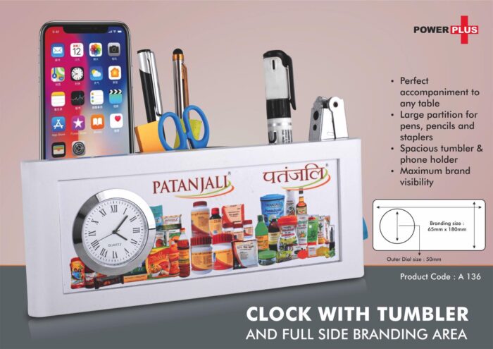 Clock with Tumbler