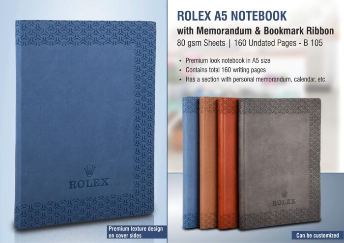 Rolex A5 Notebook with Memorandum