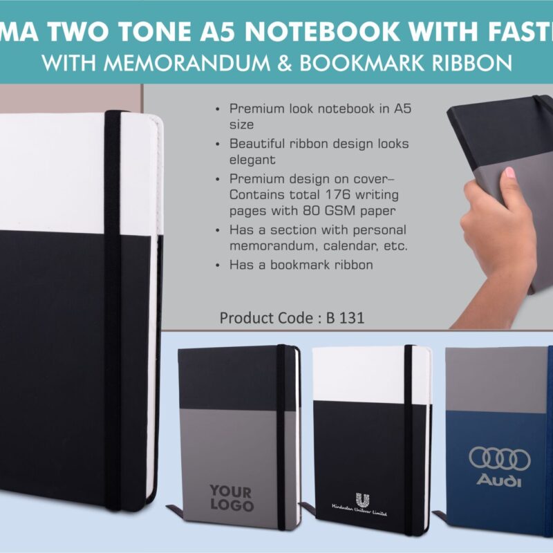 Optima Two Tone A5 Notebook