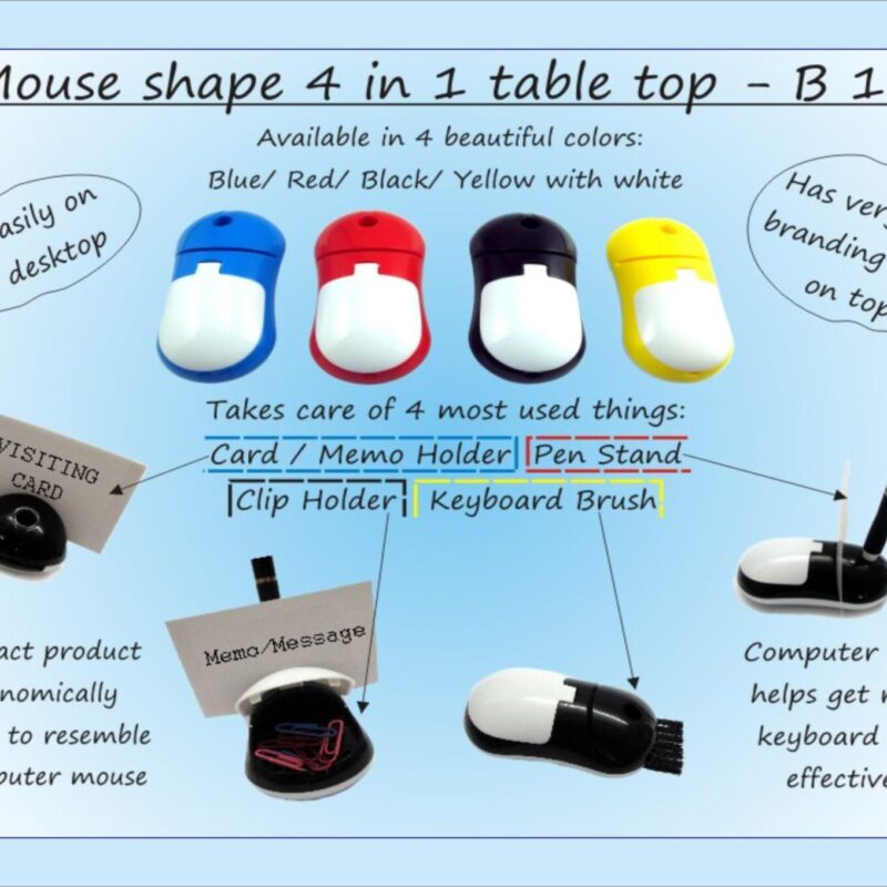 paper clip holder & keyboard cleaning brush)