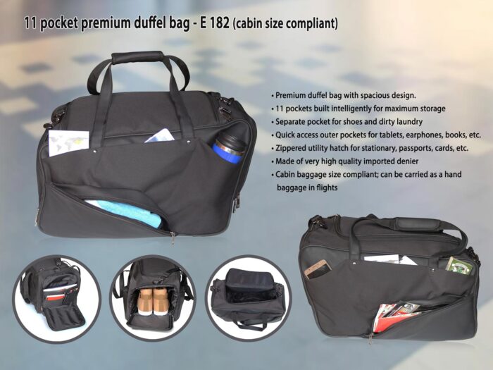 11 Pocket Premium Duffel Bag (Cabin Size) - Image 6