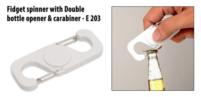 Fidget spinner with Double bottle opener