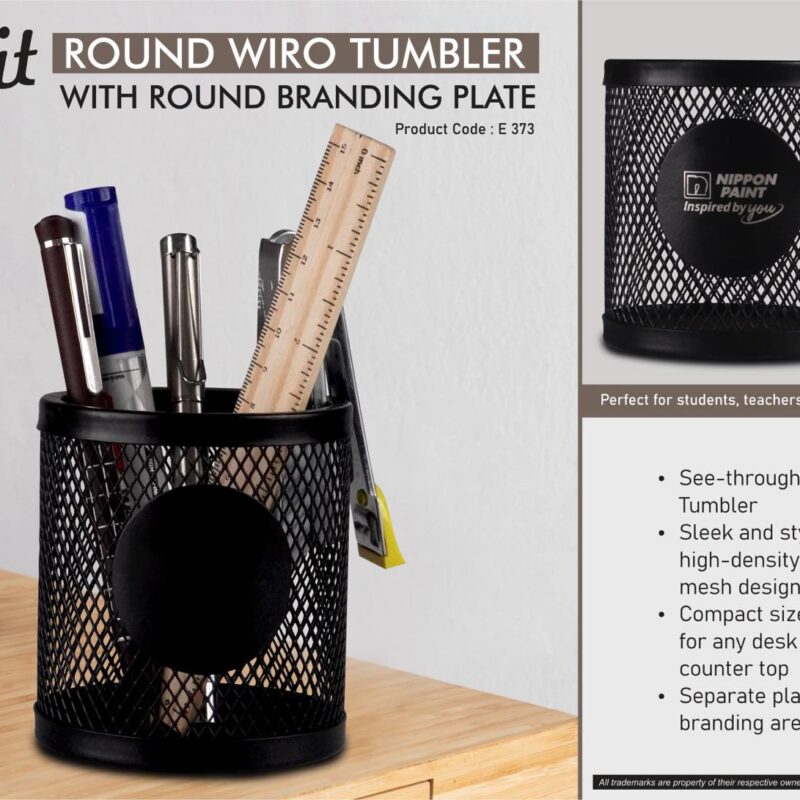 Orbit: Round Wiro tumbler with Round Branding Plate