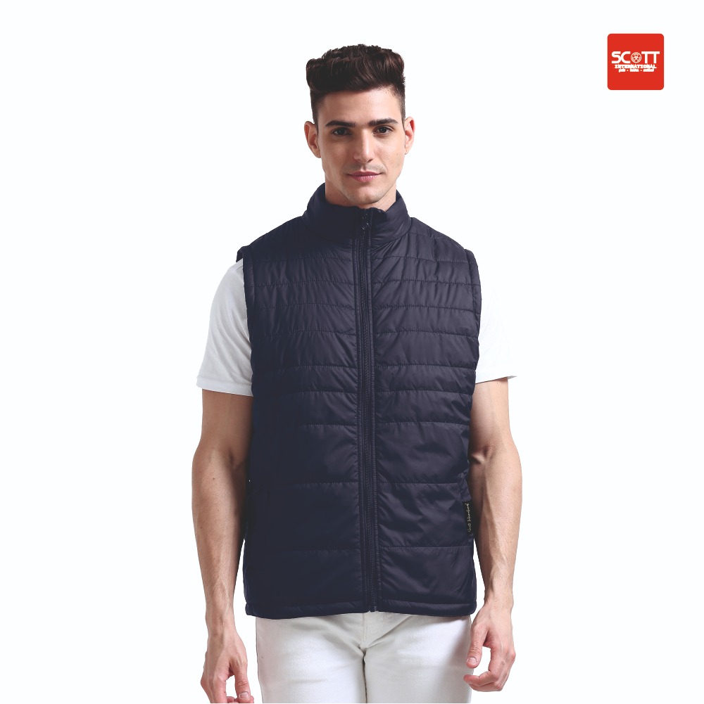 Scott Thermowrap Jacket Half Sleeve Navy Blue